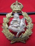 British WWI-WWII Cap Badge, Queens Own Worcestershire Hussars