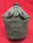US WWII Army Canteen, Cup and Cover Set, OD, 1945
