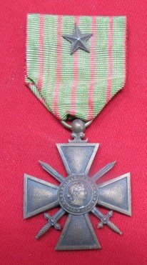  French WWI, Croix de Guerre, 1914-1915 Reverse, Regiment/Brigade Level Award — image 2