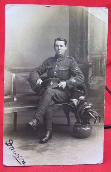  British WWI RAMC RPC Image, Medical Corps — image 2