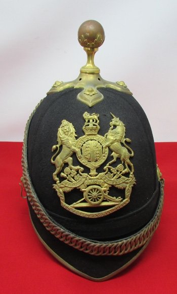  British, Pre WWI Royal Artillery Officers Dress Helmet — image 2