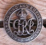 British WWI Silver War Badge, 170657, Northumberland Fusiliers, Wounded