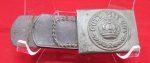 German WWI, M1915 Prussian Enlisted Buckle & Leather Tab