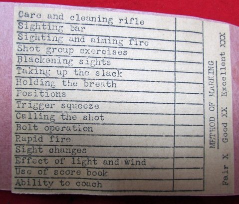  US WWII Combination Score Book US Rifles M1903, M1 BAR M1918A2 — image 3