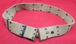 US WWII M1936 USMC Pistol Belt, Storage Wear