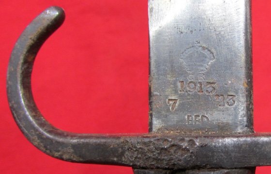  British WWI M1907 Hooked Guard Bayonet, 1913 — image 5
