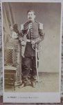 French 2nd Empire CDV, Identified Cuirassier NCO 1868