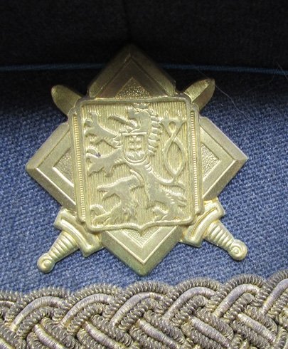 Czech, Post WWII, Air Force Officers Visor Hat, Captain — image 3