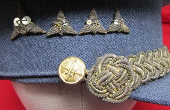  Czech, Post WWII, Air Force Officers Visor Hat, Captain — image 4