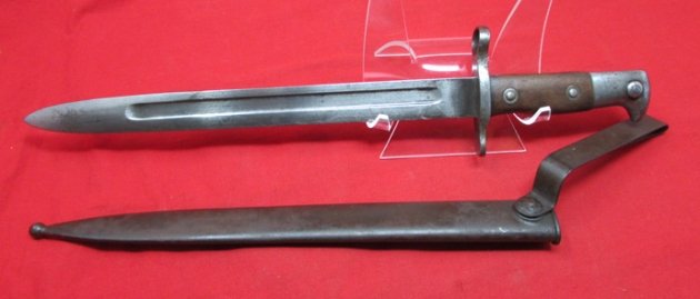  US M1892 3040 Krag Bayonet 1894 Dated Blade, 1st Model Scabbard — image 6