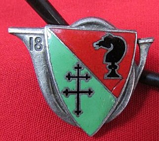  French, Post WWII Unit Enameled Badge, Drago, Paris — image 2