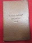 British WWI Active Service Testament