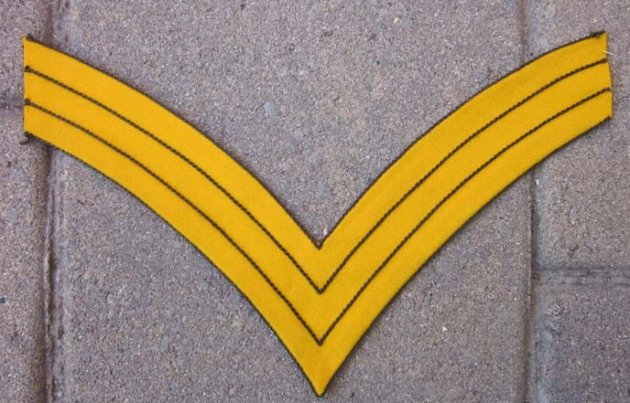  US Indian War Era, Cavalry Sergeant Chevron, Single — image 2