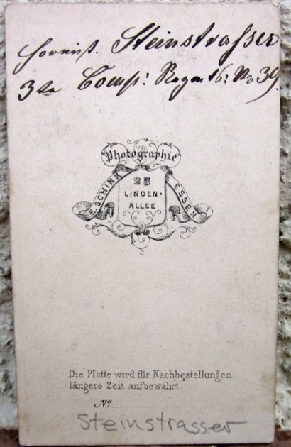  German Franco Prussian War CDV, Identified Musician, Iron Cross 2nd Class — image 3