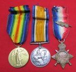 British WWI Medal Trio, British Red Cross & St. John …