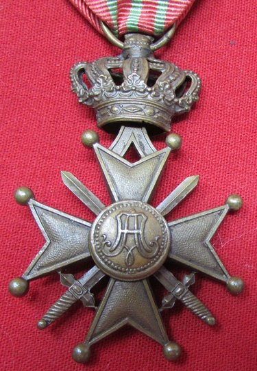  Belgian WWI Croix d Guerre w' Palm — image 4
