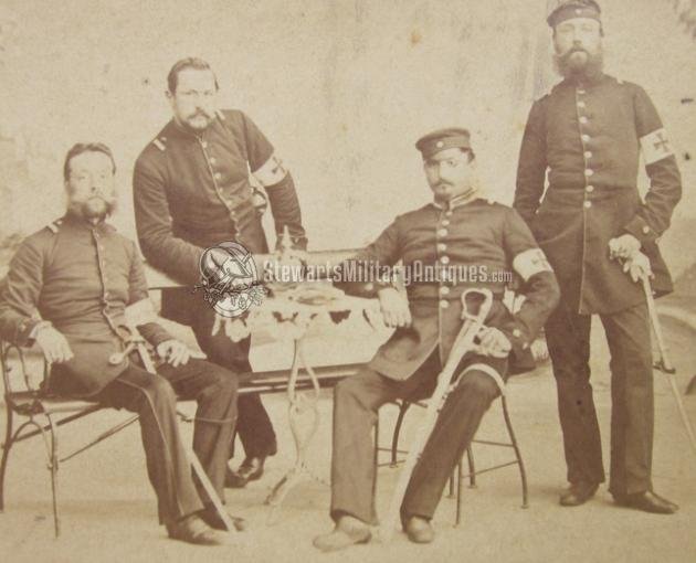  German Franco-Prussian War CDV, Medical Officers & NCO — image 3