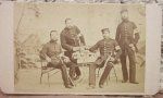 German Franco-Prussian War CDV, Medical Officers & NCO