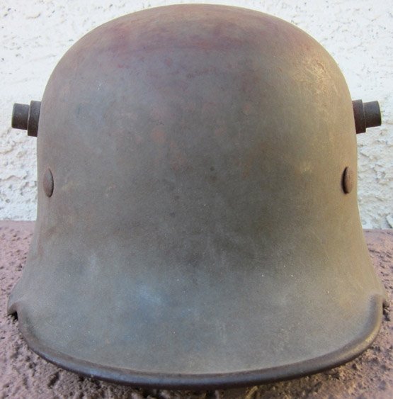  German WWI-WWII M1918 Army Reissue Steel Helmet & Liner — image 5