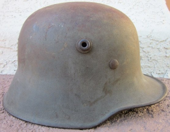  German WWI-WWII M1918 Army Reissue Steel Helmet & Liner — image 6