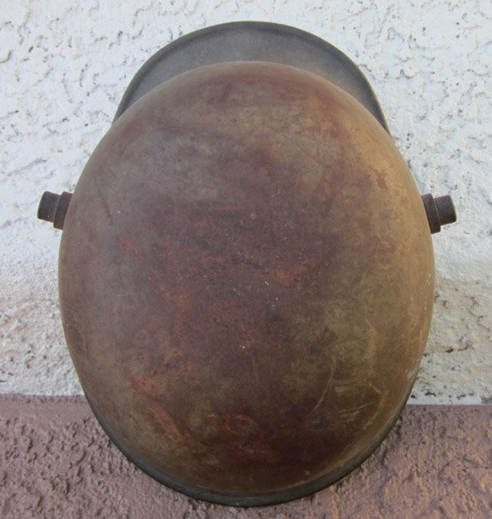  German WWI-WWII M1918 Army Reissue Steel Helmet & Liner — image 8