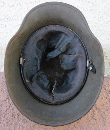  German WWI-WWII M1918 Army Reissue Steel Helmet & Liner — image 9