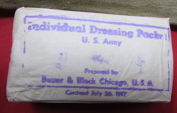  US WWI Army Bandage Pouch and Bandage — image 5