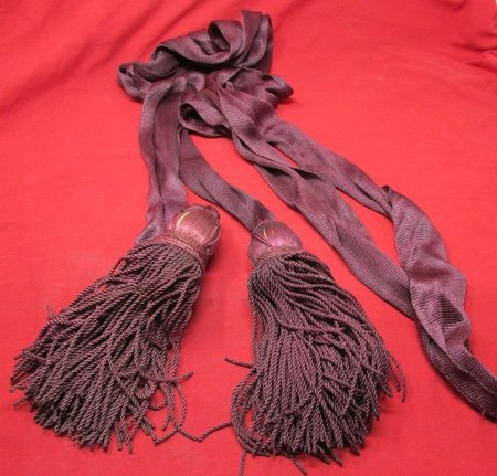  US Civil War Officers Crimson Sash, 96 Inches — image 2