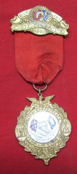  US Post Civil War United Confederate Veteran Reunion Badge, New Orleans 1903 — image 2