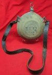 US Indian War, Recoverd Civil War Bullyseye Canteen & Leather …