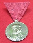 Austrian, Pre WWI, Signum Memoriae Medal & Military Ribbon