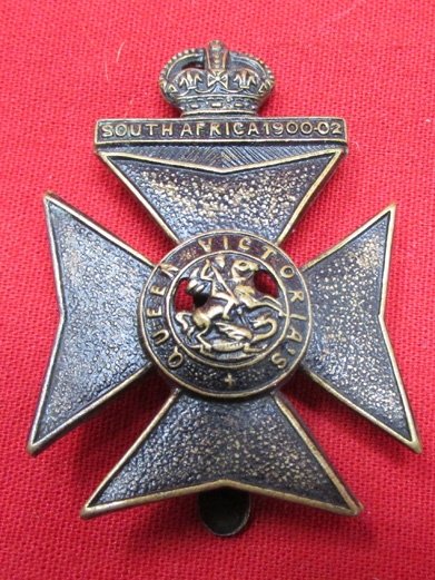  British WWI-WWII Queen Victoria Rifles Cap Badge — image 2