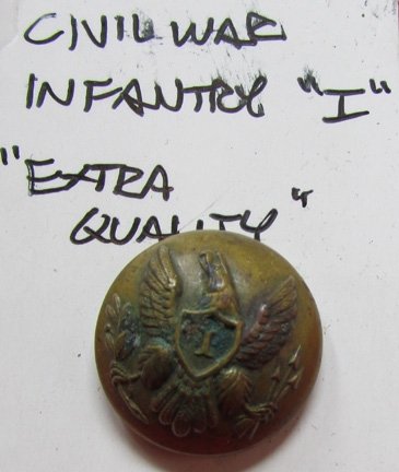  US Civil War, Federal Infantry Officers Button, Extra Quality — image 2