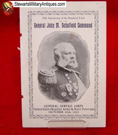  US Pre WWI GSC 1915 Banquet Program — image 2