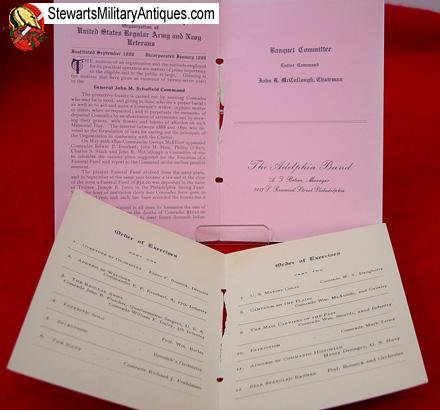  US Pre WWI GSC 1915 Banquet Program — image 3