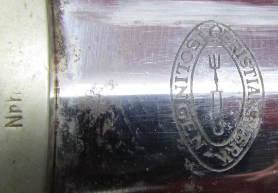  German WWII M1933 SA Enlisted Dagger & Hanger, Christianswerk Mfg — image 7