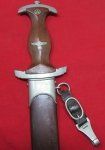 German WWII Early M1933 SA Enlisted Dagger, Eickhorn, Small Logo