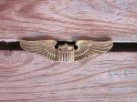 US WWII USAAF Pilot Instructor Wing, 1.5 Inch, Amico, Gold …