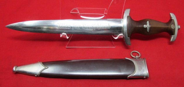  German WWII Early M1933 SA Enlisted Dagger, Herder A. S.  Mfg — image 3