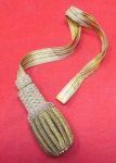 US 19th Century Gold Wire & Brocade Sword Knot