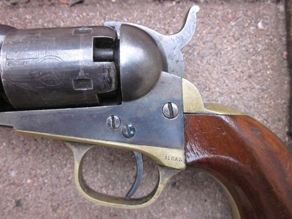  US Civil War Era, M1849 Colt Pocket Model Percussion Pistol, .31 Caliber, 1865 — image 3