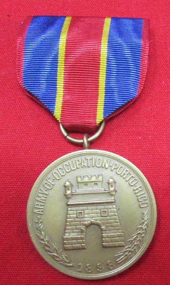 US Army Occupation of Porto Rico Medal & Ribbon, Circa 1960's — image 2