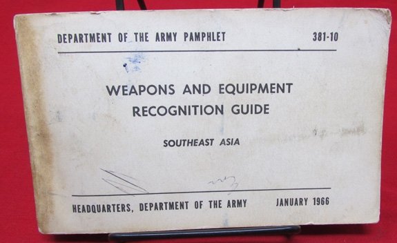  US Vietnam War Manual, Weapons and Equipment Recognition Guide, Southeast Asia, 1966 — image 2