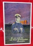 German WWI Patriotic Postcard, Weddigen U-29 Memorial Card