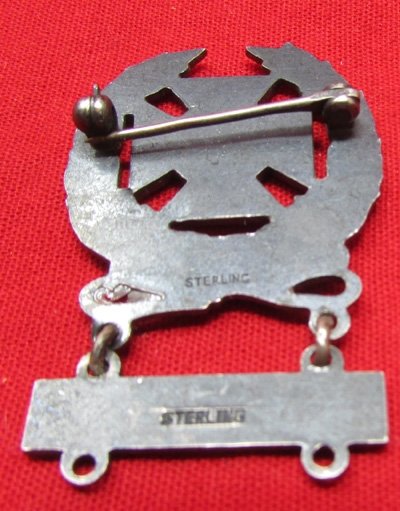  US WWII Expert Marksmanship Badge, Carbine, Sterling — image 3