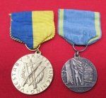 Swedish WWII Marksmanship Medals, Named, 1942, 1944