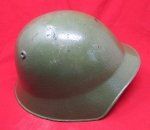 Swiss M.18-40 Steel Helmet, Olive Green Paint