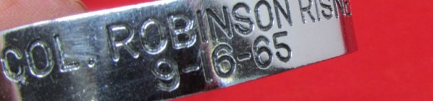  US Vietnam War MIA-POW Bracelet, Col. Robinson Risner 9-16-65, Korean War Ace — image 3