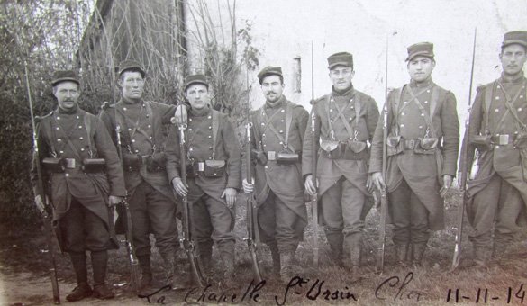  French WWI Real Photo Postcard, Soldiers of the 95th Rgt. 1914 — image 3