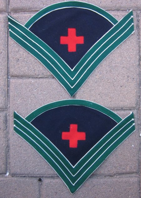  US Indian War Era Hospital Steward Chevrons, 1887-1901,  Pair — image 2
